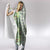 Hawaii Makahiki Turtle Hooded Blanket Green Tapa Pattern - Polynesian Pride