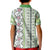 Hawaii Makahiki Turtle Kid Polo Shirt Green Tapa Pattern - Polynesian Pride