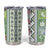 Hawaii Makahiki Turtle Tumbler Cup Green Tapa Pattern - Polynesian Pride