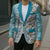 Hawaii Makahiki Turtle Blazer Blue Tapa Pattern - Polynesian Pride