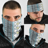 Hawaii Makahiki Turtle Neck Gaiter Blue Tapa Pattern - Polynesian Pride