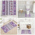 Hawaii Makahiki Turtle Bathroom Set Violet Tapa Pattern - Polynesian Pride