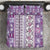 Hawaii Makahiki Turtle Bedding Set Violet Tapa Pattern - Polynesian Pride