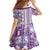 Hawaii Makahiki Turtle Family Matching Summer Maxi Dress and Hawaiian Shirt Violet Tapa Pattern - Polynesian Pride