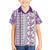 Hawaii Makahiki Turtle Kid Hawaiian Shirt Violet Tapa Pattern - Polynesian Pride