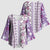 Hawaii Makahiki Turtle Kimono Sleeve Blouse Violet Tapa Pattern - Polynesian Pride