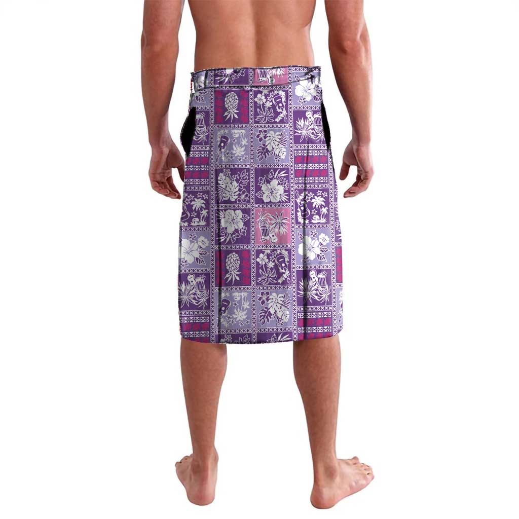 Hawaii Makahiki Turtle Lavalava Violet Tapa Pattern - Polynesian Pride