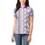 Hawaii Makahiki Turtle Women Polo Shirt Violet Tapa Pattern - Polynesian Pride