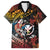 Hawaii And Japan Family Matching Off The Shoulder Long Sleeve Dress and Hawaiian Shirt Koi Fish With Kanaka Maoli