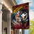 Hawaii And Japan Garden Flag Koi Fish With Kanaka Maoli