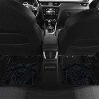 Kosrae Constitution Day Car Mats Ocean Floral Pattern LT05 Set 2pcs - Back Black - Polynesian Pride