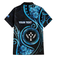 Personalised Kosrae Constitution Day Family Matching Short Sleeve Bodycon Dress and Hawaiian Shirt Ocean Floral Pattern