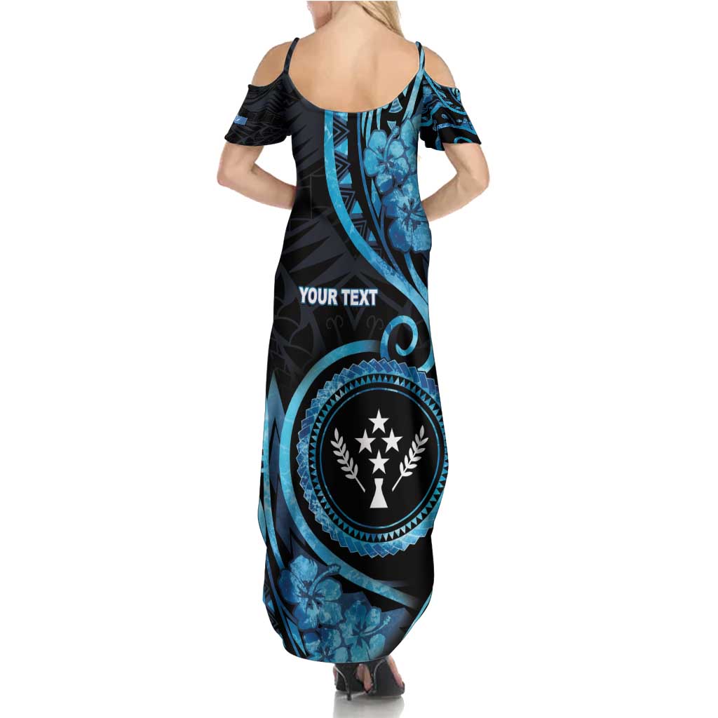 Personalised Kosrae Constitution Day Family Matching Summer Maxi Dress and Hawaiian Shirt Ocean Floral Pattern