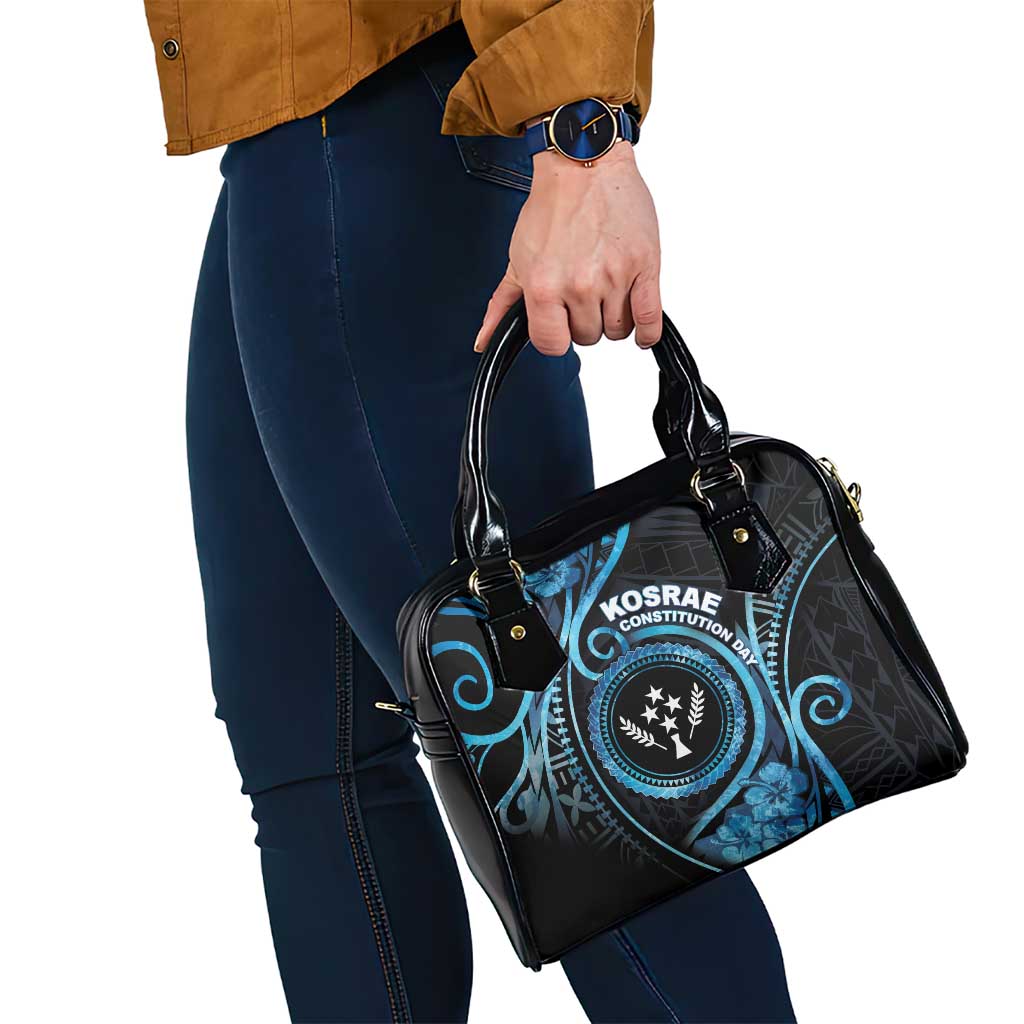 Kosrae Constitution Day Shoulder Handbag Ocean Floral Pattern LT05 - Polynesian Pride