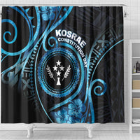 Kosrae Constitution Day Shower Curtain Ocean Floral Pattern