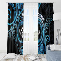 Kosrae Constitution Day Window Curtain Ocean Floral Pattern