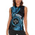 Personalised Kosrae Constitution Day Women Sleeveless Polo Shirt Ocean Floral Pattern