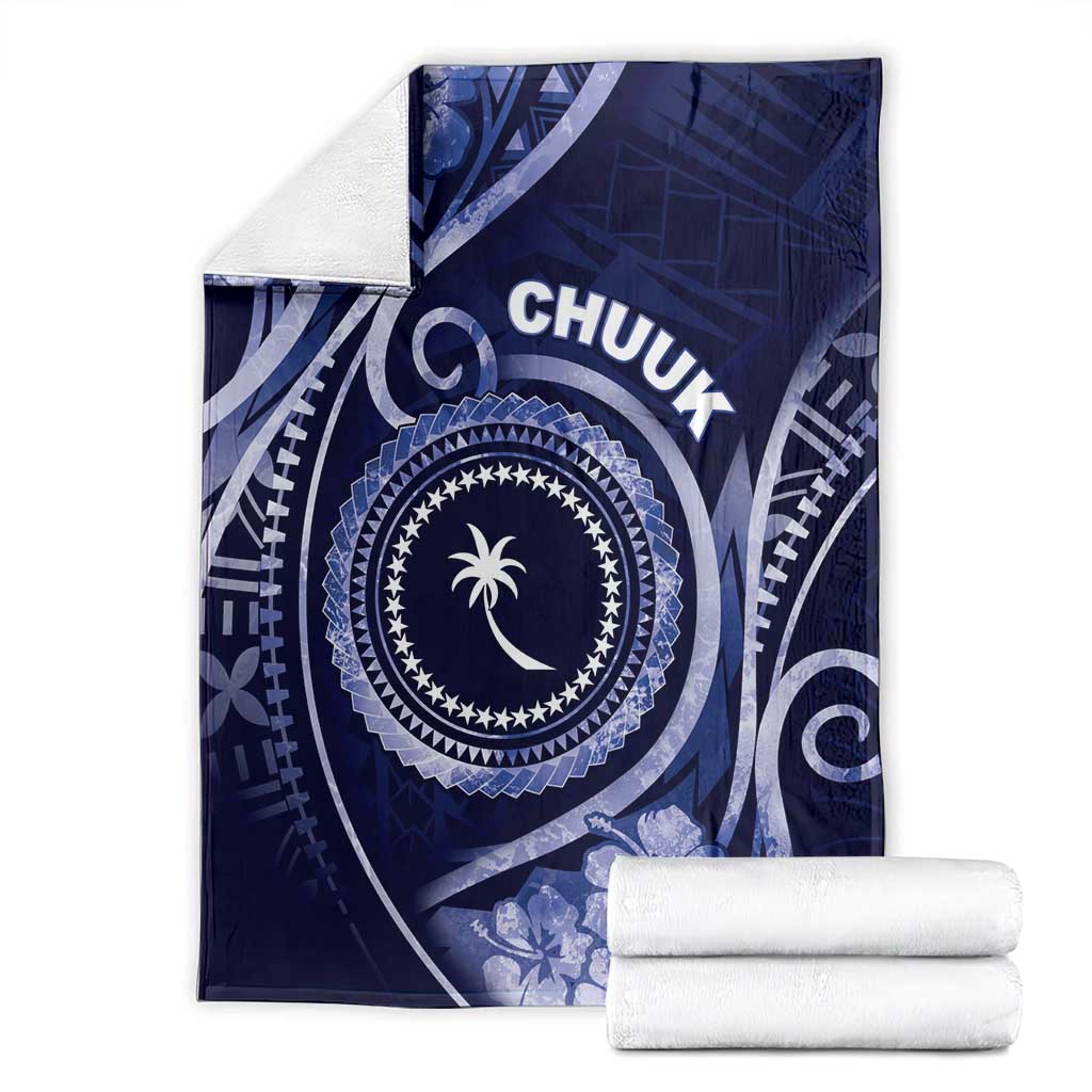 FSM Chuuk Blanket Ocean Floral Pattern