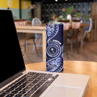 Personalised FSM Chuuk Skinny Tumbler Ocean Floral Pattern LT05 - Polynesian Pride