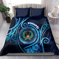 FSM Pohnpei Bedding Set Ocean Floral Pattern