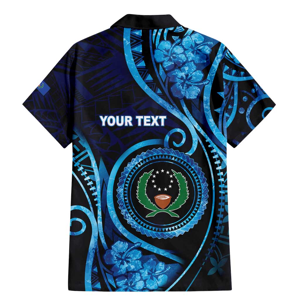 Personalised FSM Pohnpei Family Matching Mermaid Dress and Hawaiian Shirt Ocean Floral Pattern