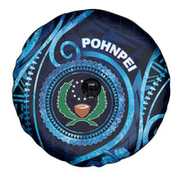 FSM Pohnpei Spare Tire Cover Ocean Floral Pattern