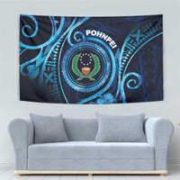 FSM Pohnpei Tapestry Ocean Floral Pattern