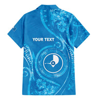 Personalised FSM Yap Family Matching Mermaid Dress and Hawaiian Shirt Ocean Floral Pattern