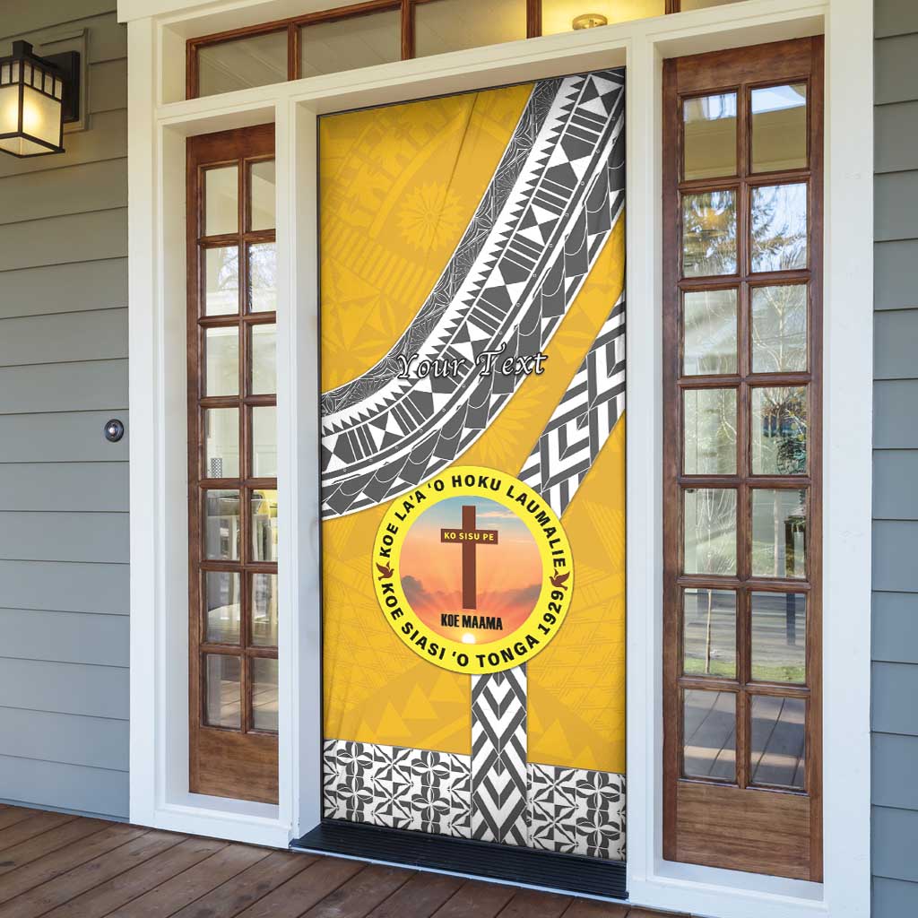 Personalised Anastasis College Door Cover Tonga Unique Style - Polynesian Pride