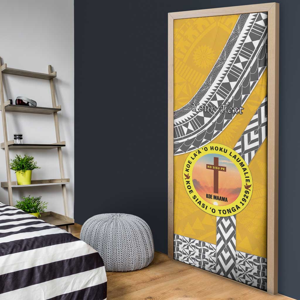 Personalised Anastasis College Door Cover Tonga Unique Style - Polynesian Pride