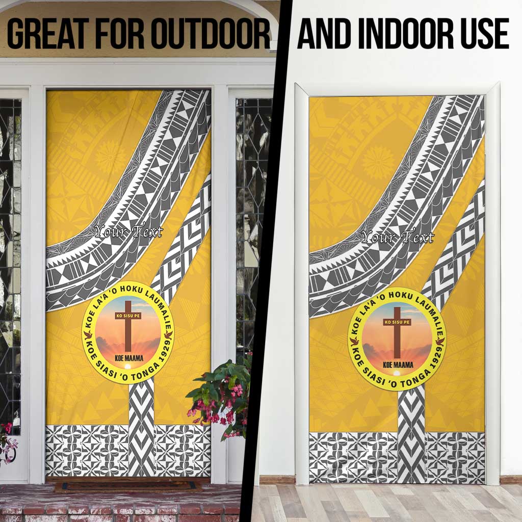 Personalised Anastasis College Door Cover Tonga Unique Style - Polynesian Pride