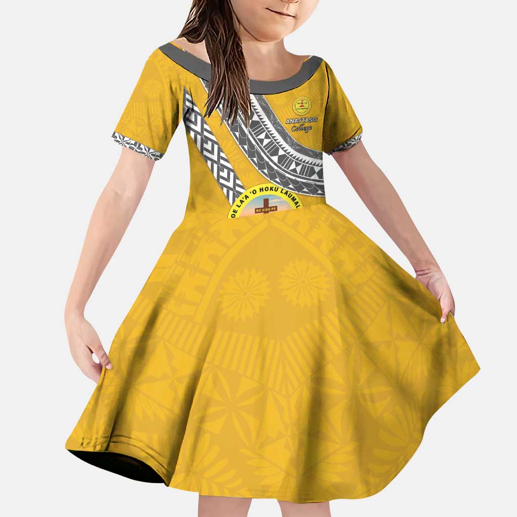 Personalised Anastasis College Family Matching Puletasi and Hawaiian Shirt Tonga Unique Style - Polynesian Pride