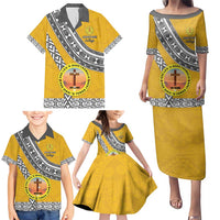 Personalised Anastasis College Family Matching Puletasi and Hawaiian Shirt Tonga Unique Style - Polynesian Pride