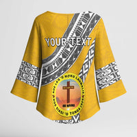Personalised Anastasis College Kimono Sleeve Blouse Tonga Unique Style - Polynesian Pride