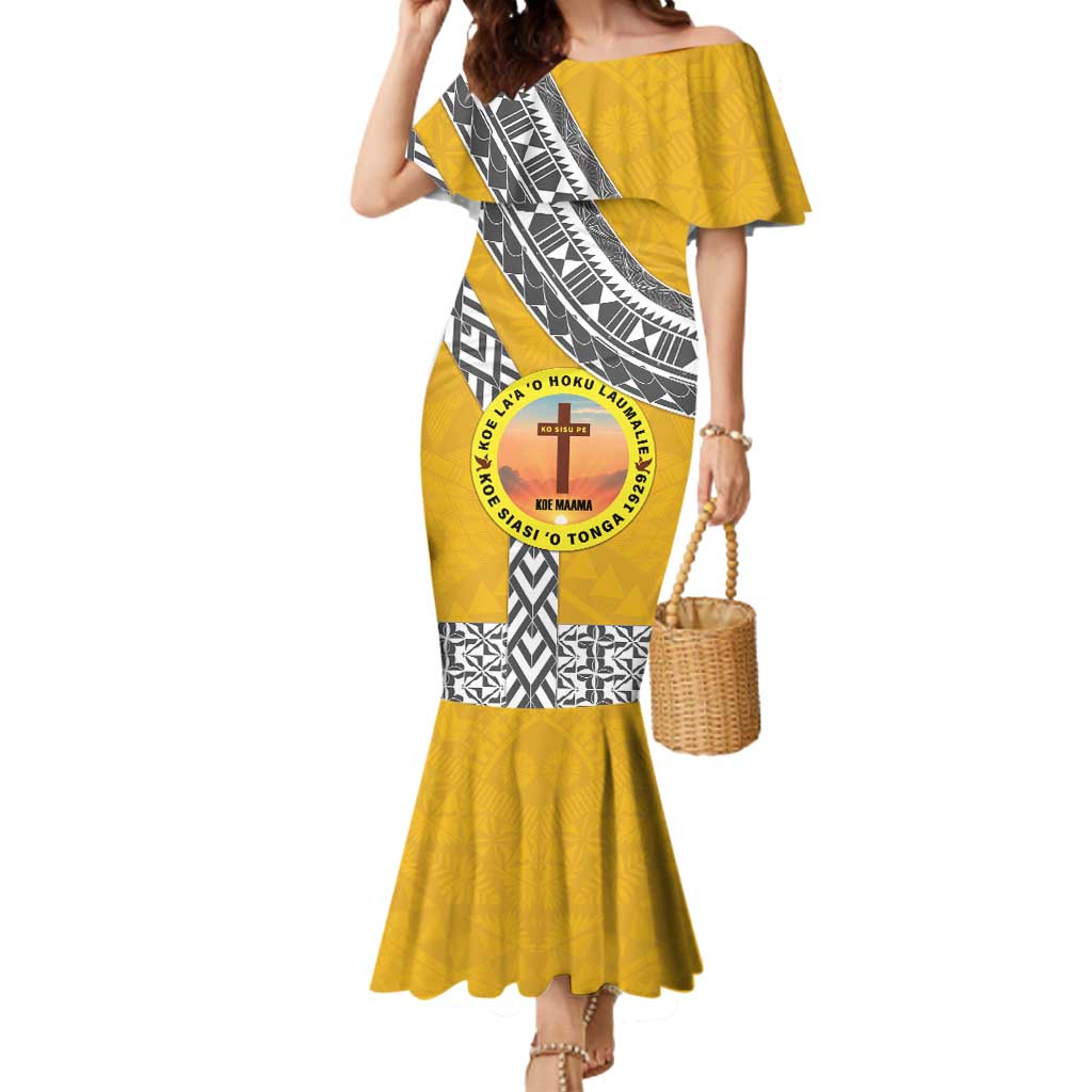 Personalised Anastasis College Mermaid Dress Tonga Unique Style - Polynesian Pride