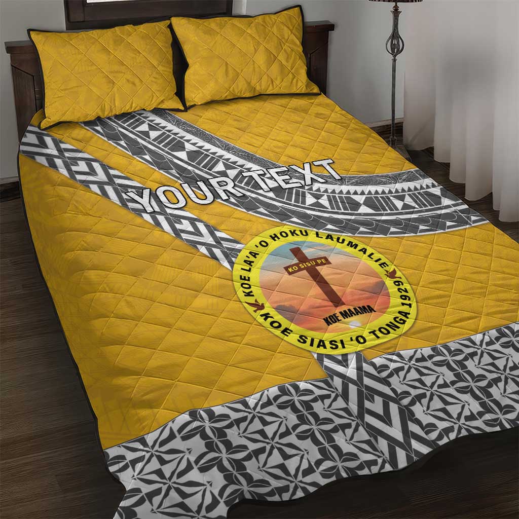 Personalised Anastasis College Quilt Bed Set Tonga Unique Style - Polynesian Pride