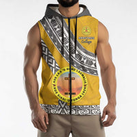 Personalised Anastasis College Sleeveless Zip Hoodie Tonga Unique Style - Polynesian Pride