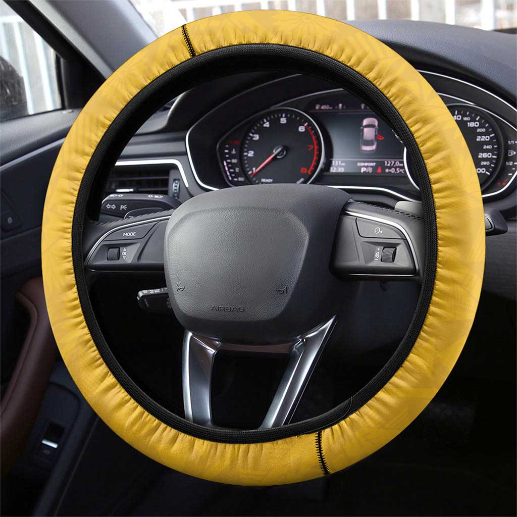 Anastasis College Steering Wheel Cover Tonga Unique Style - Polynesian Pride