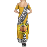 Personalised Anastasis College Summer Maxi Dress Tonga Unique Style - Polynesian Pride