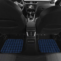 Hawaii Ukulele Car Mats Tropical Flowers With Palaka Effect Blue Version - Polynesian Pride