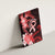 Heart Health Awareness Canvas Wall Art Warrior Wears Red Polynesian Style