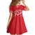 Heart Health Awareness Family Matching Summer Maxi Dress and Hawaiian Shirt Polynesian Red Ribbon