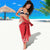 Heart Health Awareness Sarong Polynesian Red Ribbon