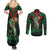 New Zealand ANZAC Day Couples Matching Summer Maxi Dress and Long Sleeve Button Shirt Aotearoa Hei Tiki