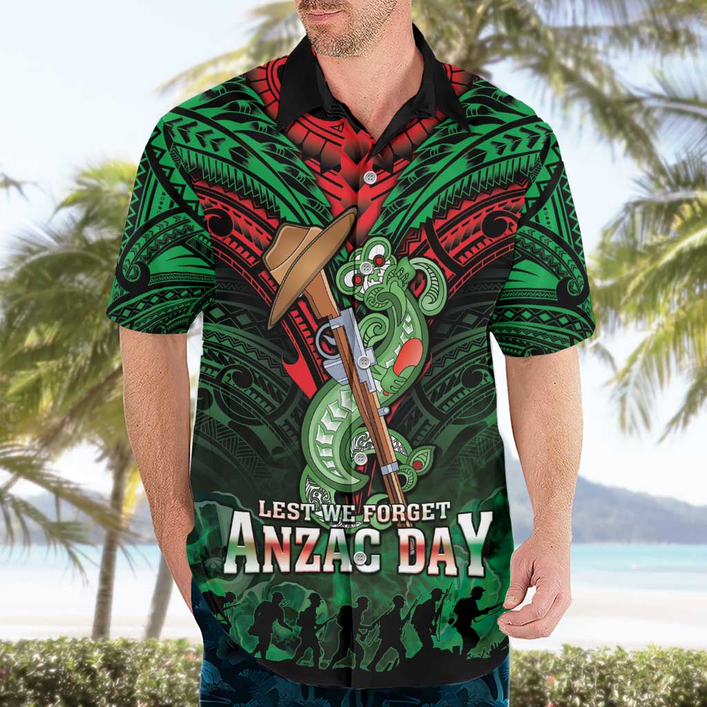 New Zealand ANZAC Day Hawaiian Shirt Aotearoa Hei Tiki
