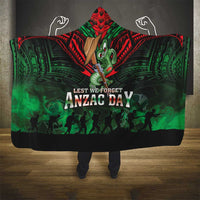 New Zealand ANZAC Day Hooded Blanket Aotearoa Hei Tiki