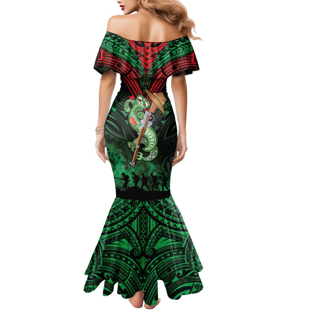New Zealand ANZAC Day Mermaid Dress Aotearoa Hei Tiki