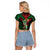 New Zealand ANZAC Day Raglan Cropped T Shirt Aotearoa Hei Tiki
