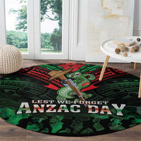 New Zealand ANZAC Day Round Carpet Aotearoa Hei Tiki