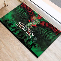 New Zealand ANZAC Day Rubber Doormat Aotearoa Hei Tiki
